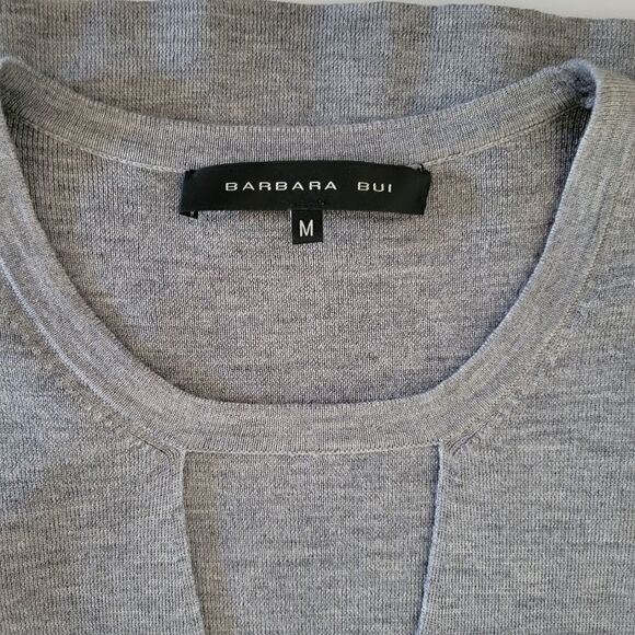 Barbara Bui wool Grey Italian sweater pullover M - Picture 2 of 9